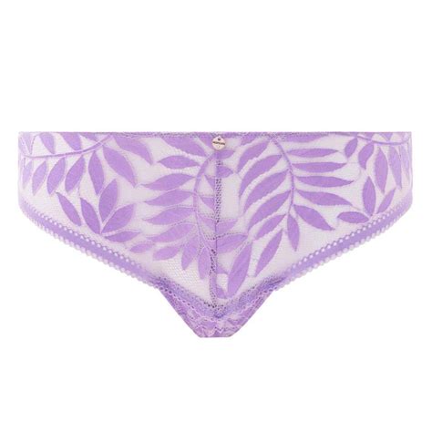 Shorty Tanga Parme Lina Violet Morgan Lingerie Lemon Curve