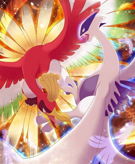 Lugia Ho Oh Pokemon Art Pokemon Pokemon Lugia