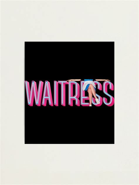 Sara Bareilles Sitting On Waitress The Musical Neon Logo Broadway West