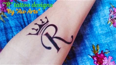 Letter R Tattoo Fonts