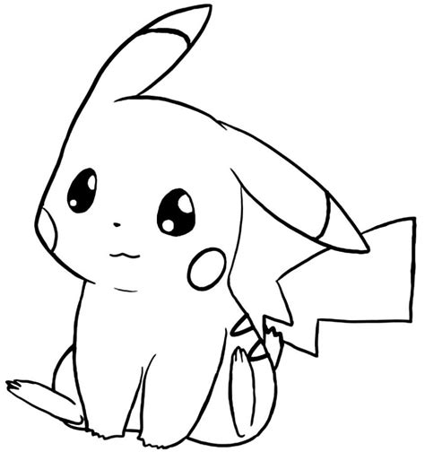 Dibujos De Pikachu Para Colorear E Imprimir