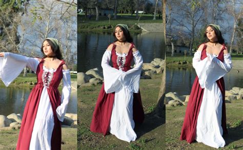 Gunochir Women Renaissance Dress Costume Medieval Irish