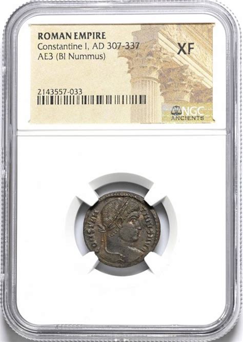 Roman Empire Constantine I AD 306 337 Æ Nummus NGC Catawiki