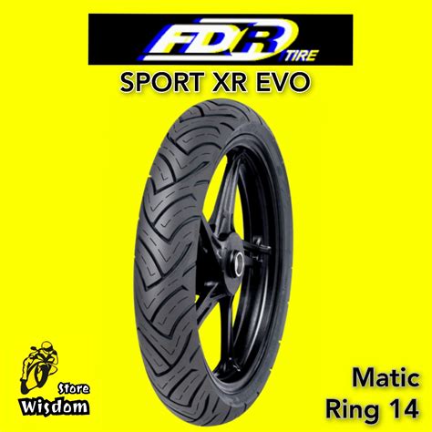 Jual Ban Motor Fdr Sport Xr Evo Ring Tubeless Ukuran