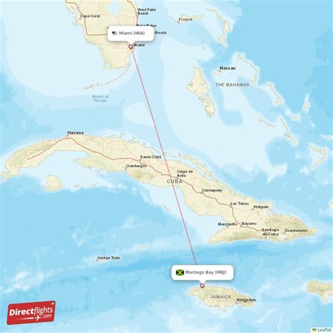 Direct flights from Montego Bay to Miami, MBJ to MIA non-stop - Directflights.com