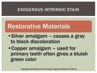 Dental Stains Discolorations And Polishing PPT