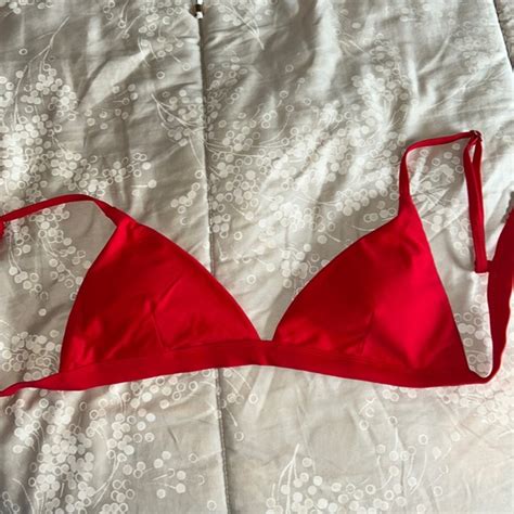 Shekini Swim Shekini Red Bikini Top Medium Poshmark