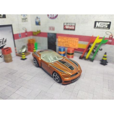 Miniatura Hot Wheels Pony Up Laranja Hot Wheels Design Mainline Loose Escala Carrinho