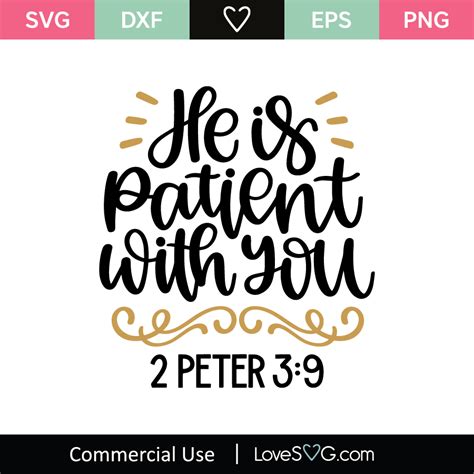 Bible Verses Svg Cut File 2 Peter 3 9