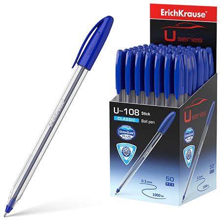 ErichKrause Ballpen U108 Classic Stick Ultra Glide – Blue Ink – Pierre ...