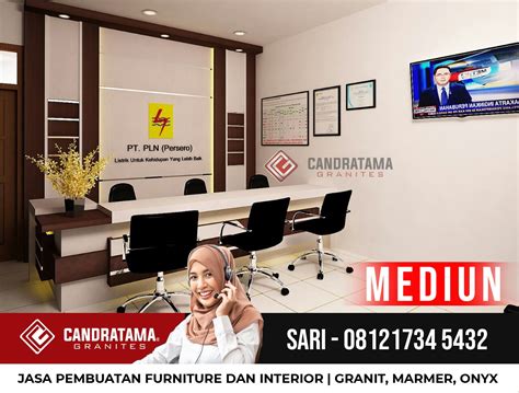 Harga Backdrop Resepsionis Kantor Minimalis Madiun