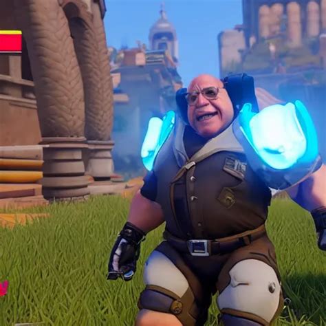 In Game Screenshot Of Danny Devito In Overwatch Stable