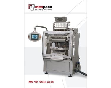 Mespack Stickpack Filling Machine For Sale From MPI Australia