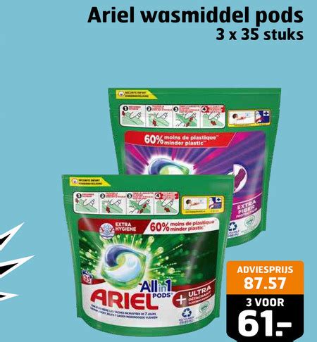 Ariel Wasmiddel Folder Aanbieding Bij Trekpleister Details