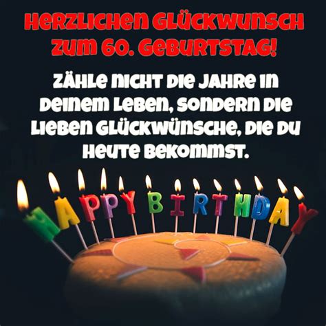 60 Geburtstag Glückwünsche und Sprüche