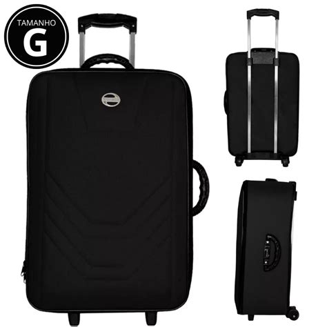 Mala De Viagem Resistente - Mala de Viagem Grande Resistente Básica Village com 2 rodinhas e 2 ...