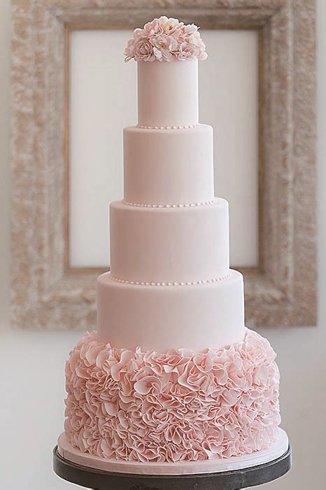 Simple And Elegant Bobbette And Belle Wedding Cakes