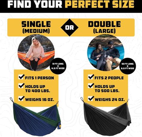 Outfitters Hangmat Outdoor Hangmat Voor Personen Ultralichte