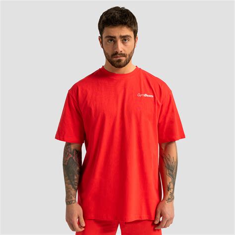 Tričko Oversized Limitless Hot Red GymBeam GymBeam cz