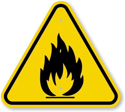 Iso Burn Hazard Hot Surface Symbol Warning Sign Stairs Fall OFF