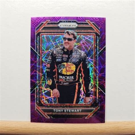 Prizm Nascar Racing Tony Stewart Base Purple Velocity Prizm