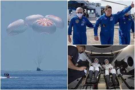 Spacex Crew Dragon Returns With Two Nasa Astronauts