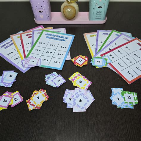 Jogo Da Velha Da Divisão Para Imprimir - JOGO DA VELHA MULTIPLICAÇÃO E DIVISÃO Rai Corujinha Recursos