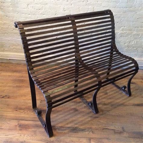 Late 19th Century Victorian Wrought Iron Park Bench At 1stdibs