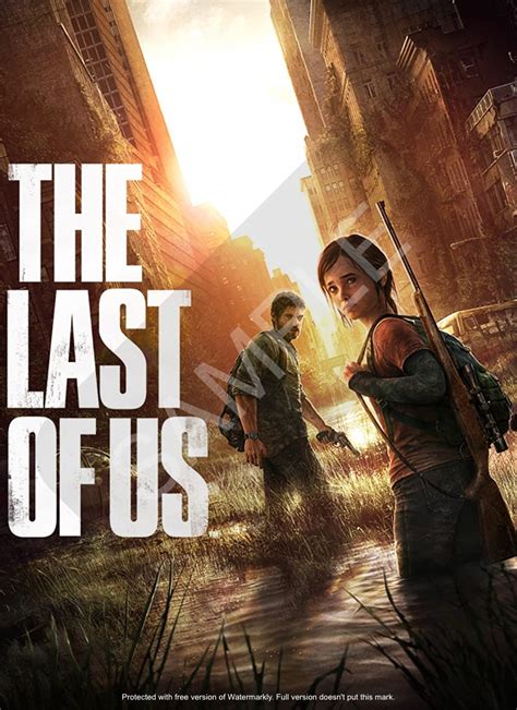 The Last Of Us Poster Joel Ellie Last Of Us Gaming Poster Gaming