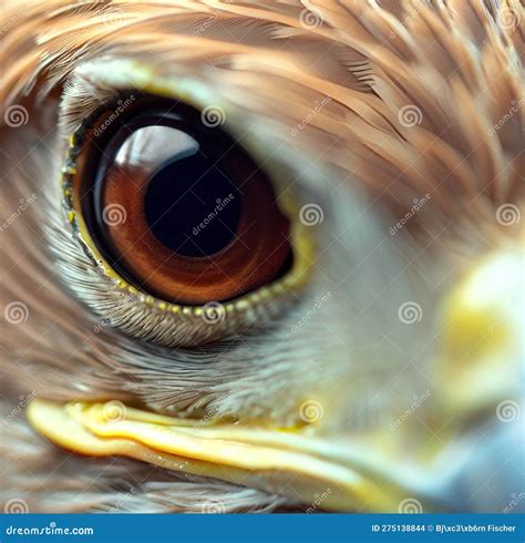 Macro Close Up Of An Eagle Eye Stock Illustration Illustration Of