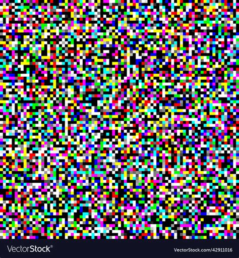 Pixel Glitch Seamless Texture Royalty Free Vector Image