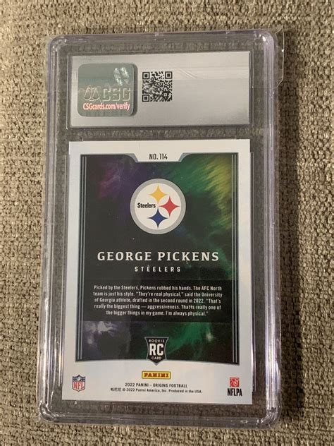 Panini Origins Rookies George Pickens Rc For Sale Online