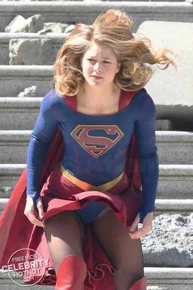 Hot Melissa Benoist Supergirl Wardrobe Malfunction By Masterofedits On