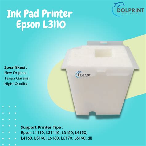 Jual Ink Pad L Bantalan Tinta Epson L L L L L