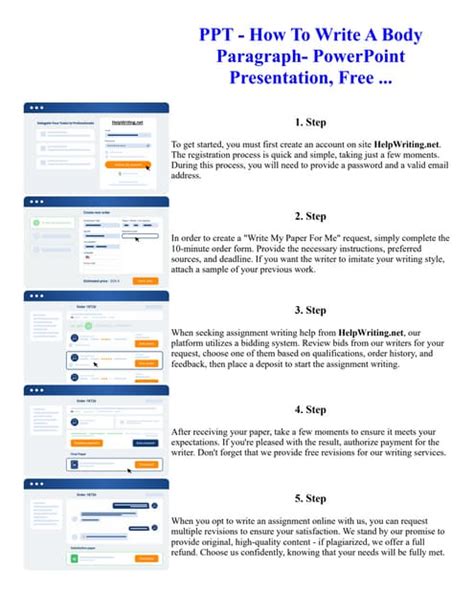 Ppt How To Write A Body Paragraph Powerpoint Presentation Free Pdf