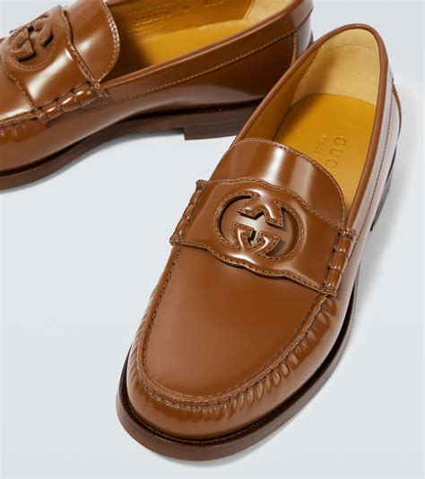 Gucci Interlocking G Leather Loafers Gucci