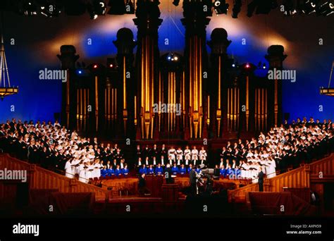 Salt Lake City Utah Usa Tabernacle Mormon Tabernacle Choir Stock Photo