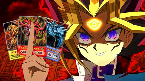 Yami Yugi 3 Egyptian God Card DECK Summoning Slifer Obelisk And Ra In