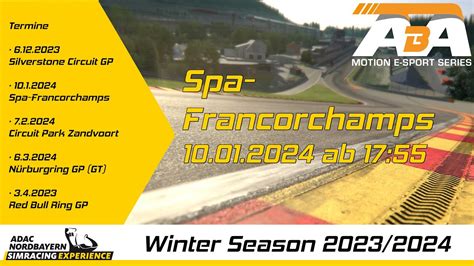 Adac Nordbayern Simracing Experience Winter Season