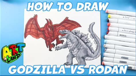 Cómo dibujar GODZILLA VS RODAN