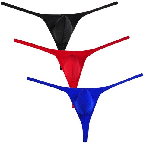 Buy JAXFSTK Men S Spandex Micro Thong Gay Men T Back G String Jockstrap