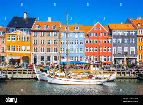 Nyhavn the waterfront canal in Copenhagen, Denmark Stock Photo - Alamy