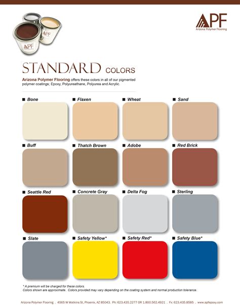 Color Charts – The Stain Store