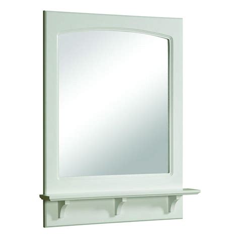 Design House Concord 31 in. H x 24 in. W Framed Wall Mirror with Shelf ...