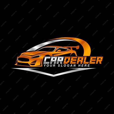 Premium Vector Auto Car Dealership Logo Emblem Silhouette Template