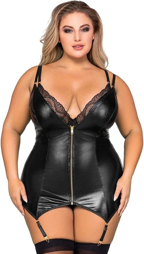 Discounts Low Prices Size Women Leather Plus Pu Size Size Lingerie