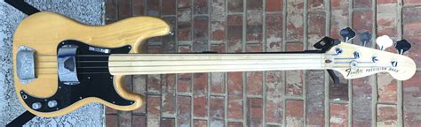 Fender Pbass Fretless Naked Blonde Lowend Bass Shop Vault