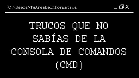 Comandos Esenciales De La Consola De Windows Cmd Que Debes Conocer Nbkomputer