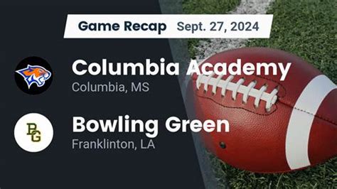 Football Recap Columbia Academy Piles Up The Points Against Clinton