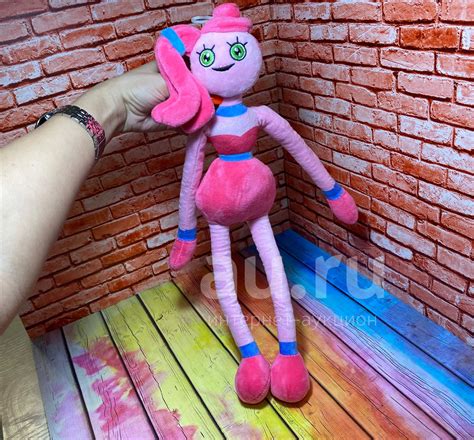 Новая мягкая игрушка мама Хаги Ваги Huggy Wuggy розовый герой мамочка ...